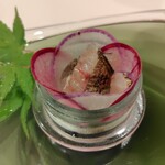 イタリアンレストラン Zucca - 炙ったカマスのスモーク