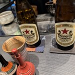 鳥つね - 瓶ビールから