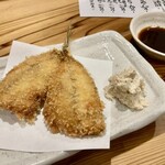 しんのすけ - どんちっちあじのフライ、おろしマヨネーズ、ソース