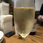 アレグロ - お祝いのスパークリングワイン(後は写真撮り忘れました。。。)