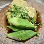 しんのすけ - 冷し焼き茄子(おくら入り)