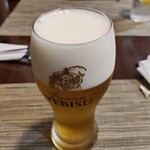 鉄板焼grow - エビス生ビール800円