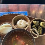 スパイス研究所MAD CHEFs - トッピング:玉子、ポテトサラダ、アルアチャ