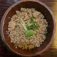 鳥ばか一代 - 〆のそぼろご飯。最後まで美味しかったです(°▽°)