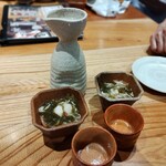 蔵元居酒屋 清龍 - 清瀧大徳利330円とお通し200円(税別)