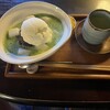 円山茶寮 - 抹茶ぜんざいアイスクリーム添え1400