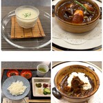 洋食の店　みしな - シチュー定食(冷製スープ・ビーフシチュー・お茶漬)