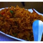 MADEIRA PORTUGUESE RESTAURANT - 炒飯・・蟹カレーと一緒に頂くと美味しいですね。