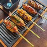 とりでん - つくね5種盛り