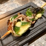 炭火串焼 鶏魚 - 