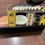 雑草庵　安芸 - 日本酒3種飲み比べ②