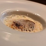 2014年9月下旬　★夜★　秋刀魚をクレープに包み、スープ仕立てに