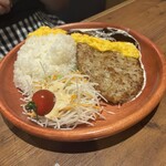 びっくりドンキー ファーム太平店 - オムデミバーグL