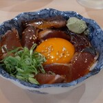 ひとくち餃子の頂 - 鰹たたきユッケ