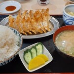 ひとくち餃子の頂 - ダブル餃子定食（14ケ）