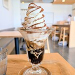 エイギョクドウ カフェ 仙台 - コーヒーゼリーソフト