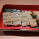 うなぎ川はら KITTE大阪店 - ●夕食。中瓶B 650X3+黒霧お湯割650+特製うな重(鰻6切)5400+白焼(鰻1尾・ﾜｻﾋﾞ選択)4100+うざく1100=13,200円