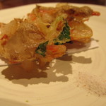 味すゞ亭 穏香 - 干し海老と秋野菜のかき揚げです