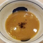 つじ田 - 割りスープ。