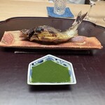 徳ㇵ本也 - ◆鮎（清滝川）炭火焼き　蓼酢