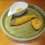 茅場町食堂 History by moto since 2010 - 稚鮎とトウモロコシのフリット