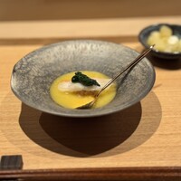 鮨 米島 - ○キンキ蒸し寿司、スイートコーン様