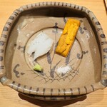 鮨 さかい - アオリイカ、赤ウニ