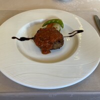 ベル･エポック - 宮崎牛と日南赤豚のハンバーグ キノコのソース