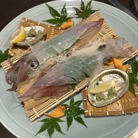 割烹 川田 - いか活き造り 時価2,300円×4