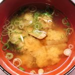 おでん め組 - <'14/09/22撮影>本日のめ組定食 1080円 のあら煮の味噌汁