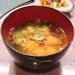 おでん め組 - <'14/09/22撮影>本日のめ組定食 1080円 のあら煮の味噌汁