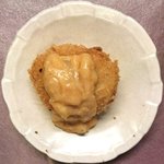 おでん め組 - <'14/09/22撮影>本日のめ組定食 1080円 のコロッケ(じゃが芋、バター、玉ねぎ、ベーコン、オーロラソース)