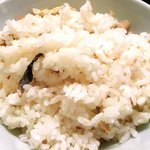 おでん め組 - <'14/09/22撮影>本日のめ組定食 1080円 の秋刀魚の炊き込みご飯