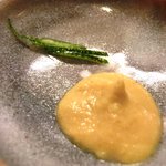 おでん め組 - <'14/09/22撮影>本日のめ組定食 1080円 の辛子、青葉