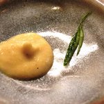 おでん め組 - <'14/09/22撮影>本日のめ組定食 1080円 の辛子、青葉