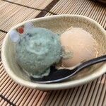 すし匠 - よもぎとキャラメルのアイスクリーム