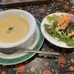 Steak Restaurant Hishiya Kaizokusen - 스프, 샐러드