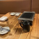 焼肉ホルモンしづる - ロースター　火力も問題なし、換気も良好！