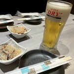 めしや ヒナタ俱楽部 大宮店 - 生ビールで乾杯