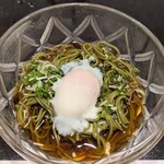 和英 - 茶そば　温玉のせ