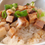 セットのミニ焼豚丼