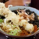 文殊 - 岩のりうどん＋ちくわ天。