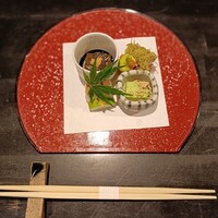 魚菜 由良 2号店 - 前菜盛り合わせ