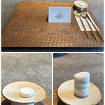 和栗専門 紗織 - 圧縮おしぼり：この白いの何？？？と思ったら水を注ぐと、膨らむおしぼりでしたʬʬʬ