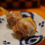 みなとや - １３０えん『生トマトのばら肉巻きしお一串』2014.9
