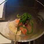 金沢犀川温泉 川端の湯宿 滝亭 - 前菜　盛夏の白掛け