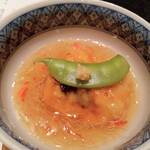 金沢犀川温泉 川端の湯宿 滝亭 - 羹　玉蜀黍の飛龍頭　蟹餡掛け