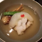 金沢犀川温泉 川端の湯宿 滝亭 - 御椀　鱧吉野煮