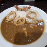 CoCo壱番屋 - 料理写真:エビあさりカレー + ハーフイカ