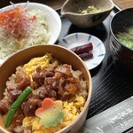 花善 - 鶏めし御膳です。（2025年7月）